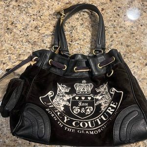 Vintage Y2K Juicy Couture Daydreamer Scottie Dog Velour Purse